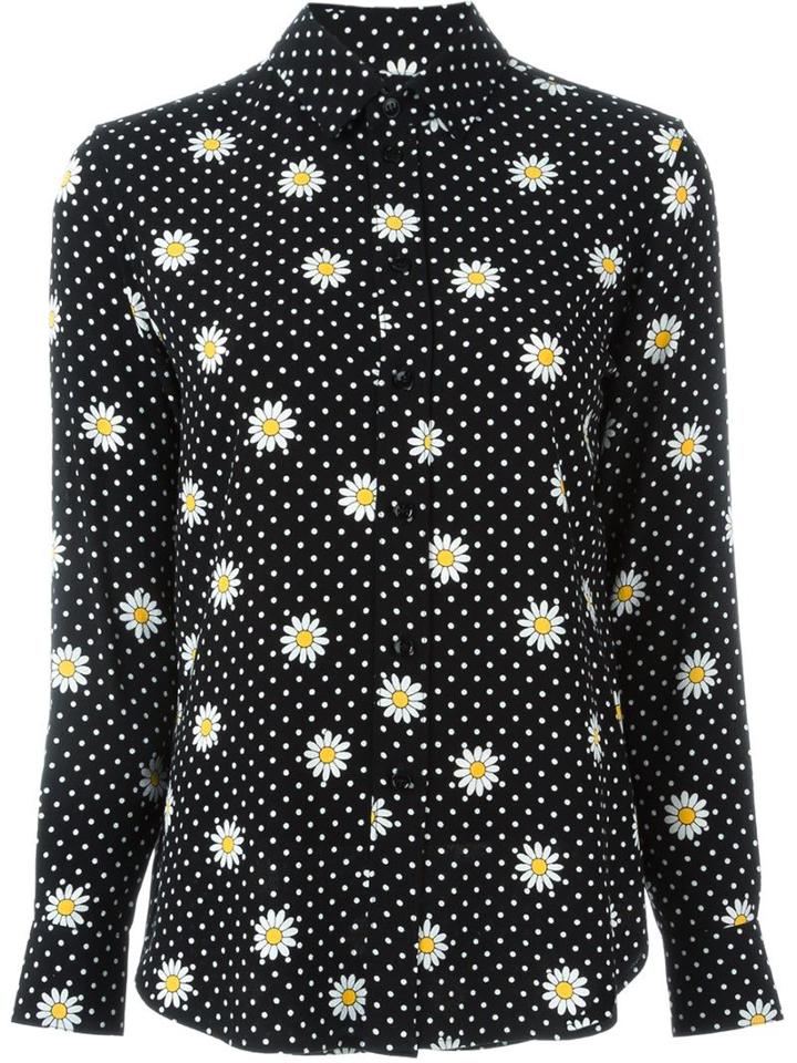Saint Laurent Floral Crepe Blouse