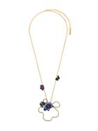 Marni Abstract Floral Necklace - Metallic