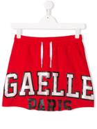 Gaelle Paris Kids Teen Logo Skirt - Red