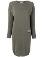 Fabiana Filippi Zipped Detail Sweater Dress - Grey
