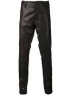 Ann Demeulemeester Leather Trousers, Men's, Size: Large, Black, Leather