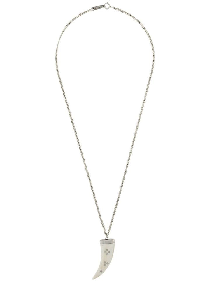 Isabel Marant Tooth Pendant Necklace - Neutrals