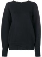 Sacai Boxy Sweatshirt - Black