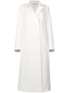 Red Valentino Red Valentino Double Breasted Long Coat - White