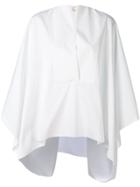 Maison Rabih Kayrouz Draped Open-neck Shirt - White