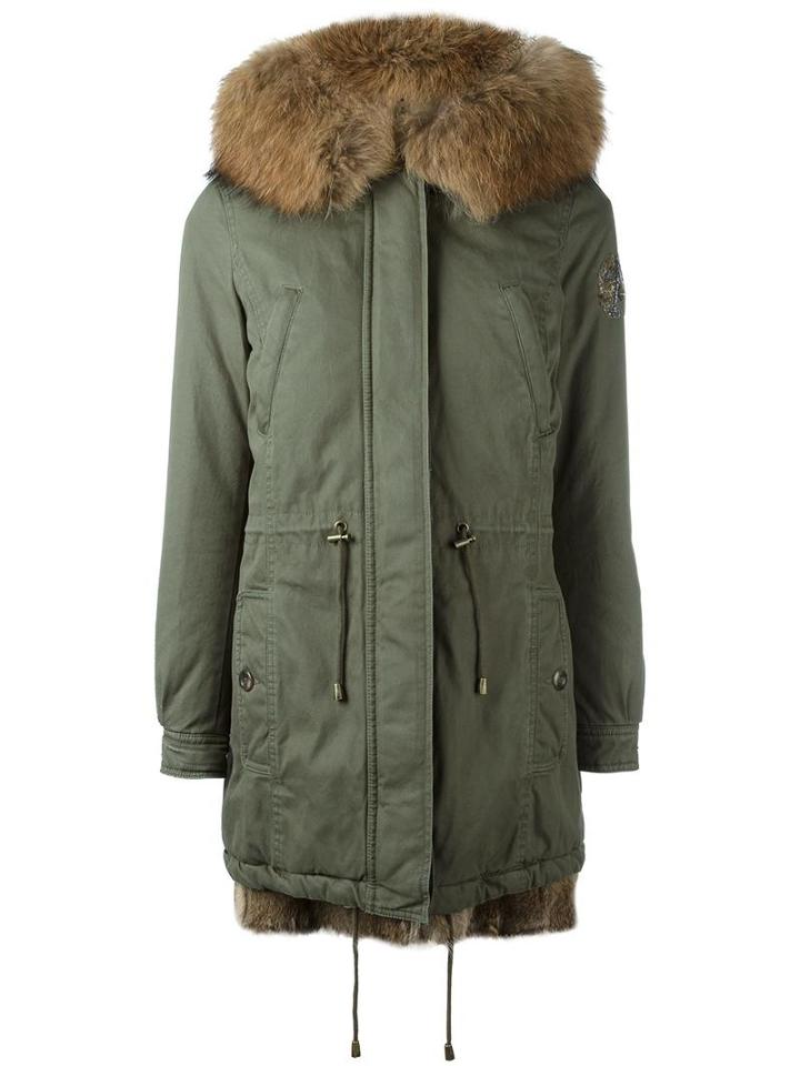 Alessandra Chamonix 'giselle' Parka, Women's, Size: 40, Green, Cotton/polyester/viscose/raccoon Dog