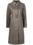 Mackintosh Taupe & Fawn Bonded Cotton Single-breasted Trench Coat