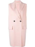 Marni Sleeveless Midi Coat, Women's, Size: 36, Pink/purple, Angora/cashmere/virgin Wool