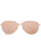 Victoria Beckham 'classic Victoria' Aviator Sunglasses, Women's, Grey, Metal (other)