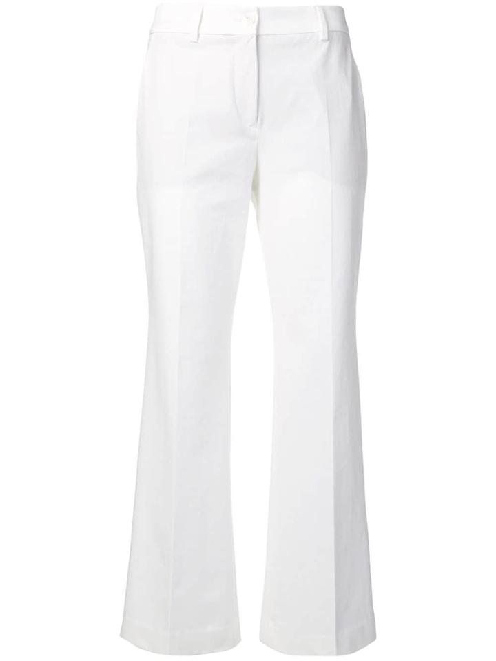 Incotex Flared Cropped Jeans - White