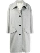 Givenchy Single Breasted Coat - Grey