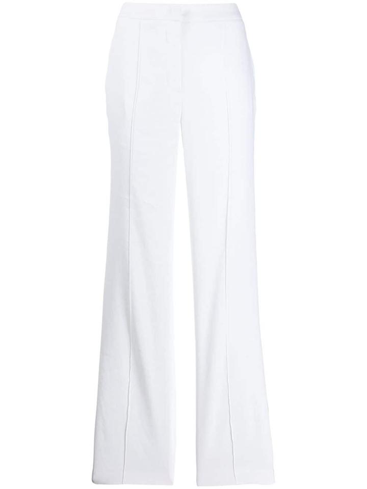 Luisa Cerano High Rise Flared Trousers - White