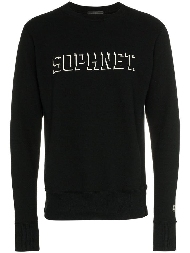 Sophnet. Logo Print Jumper - Black