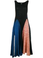 Calvin Klein 205w39nyc Colour Block Knitted Dress - Black