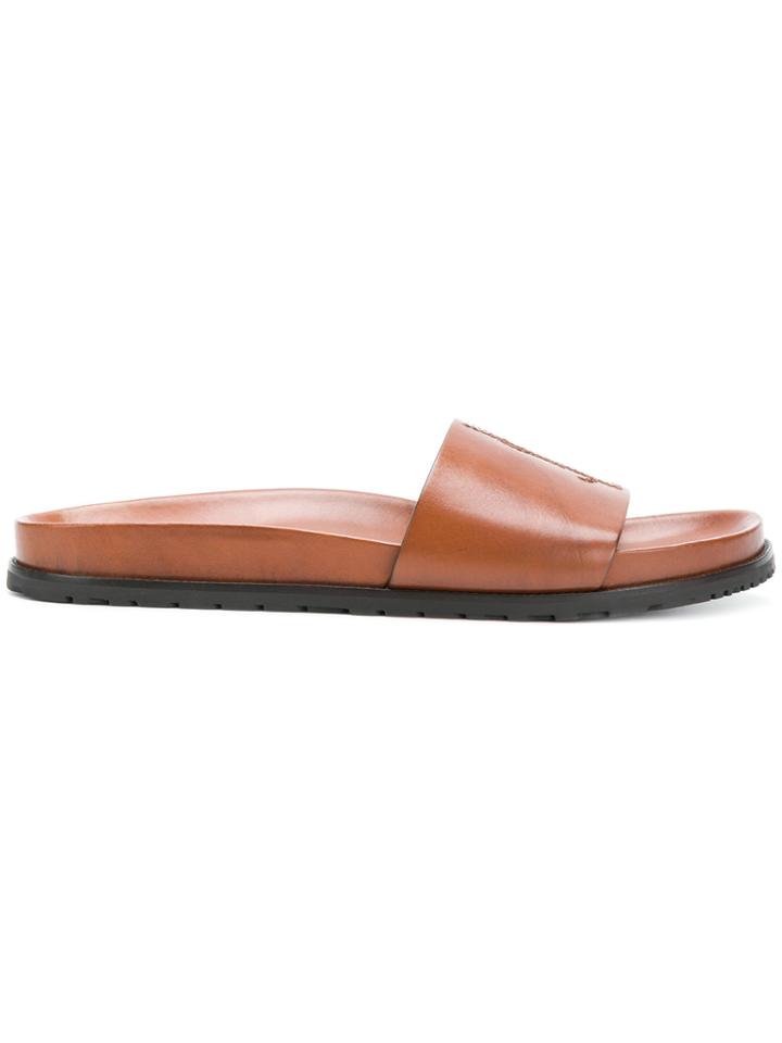Saint Laurent Jimmy 20 Slides - Brown