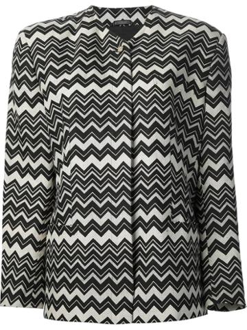 Gianni Versace Vintage Zig Zag Patterned Jacket