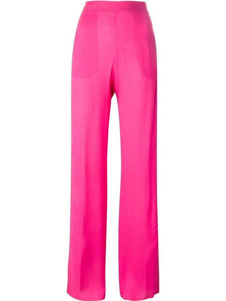 Dsquared2 High Waist Trousers, Women's, Size: 42, Pink/purple, Silk