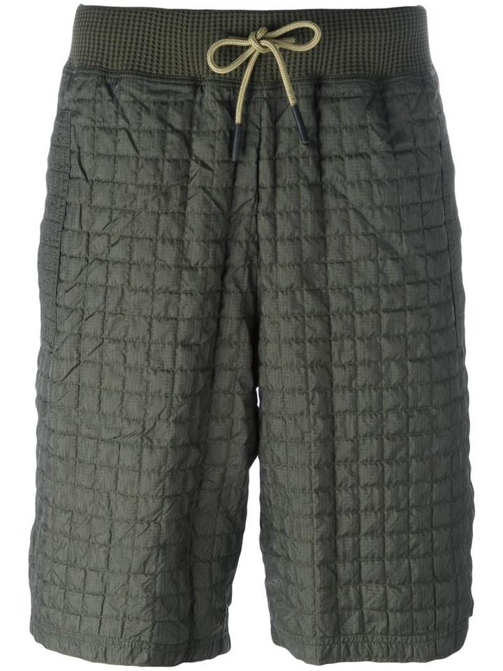 Adidas Quilted Knee Length Shorts, Adult Unisex, Size: Small, Green, Polyamide/polyester