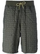 Adidas Quilted Knee Length Shorts, Adult Unisex, Size: Small, Green, Polyamide/polyester