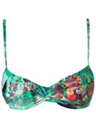 Lygia & Nanny Abstract Print Bikini Top, Women's, Size: 46, Green, Polyamide/spandex/elastane