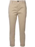 Closed Cropped Chino Trousers, Women's, Size: 30, Brown, Cotton