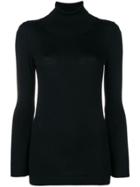 Sottomettimi Bell-sleeve Rollneck Jumper - Black