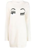 Chiara Ferragni Flirting Knit Dress - White