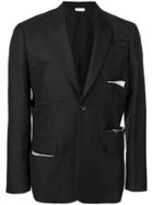 Comme Des Garçons Homme Plus Cut-out Blazer - Blue