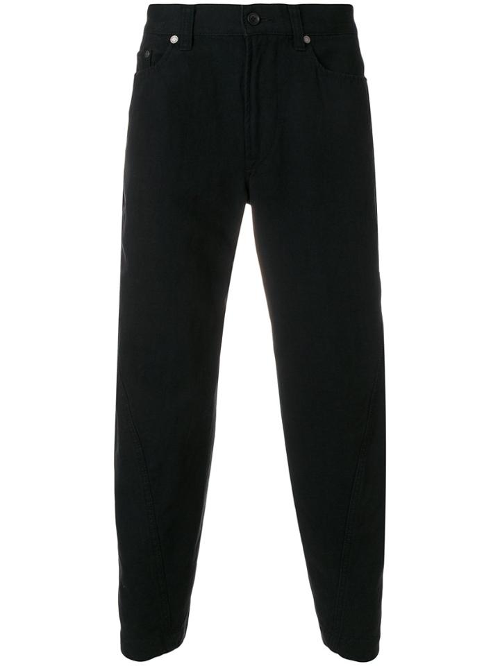 Issey Miyake Cropped Trousers - Black