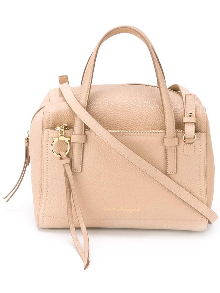 Salvatore Ferragamo 'fill Up' Tote, Women's, Nude/neutrals, Leather