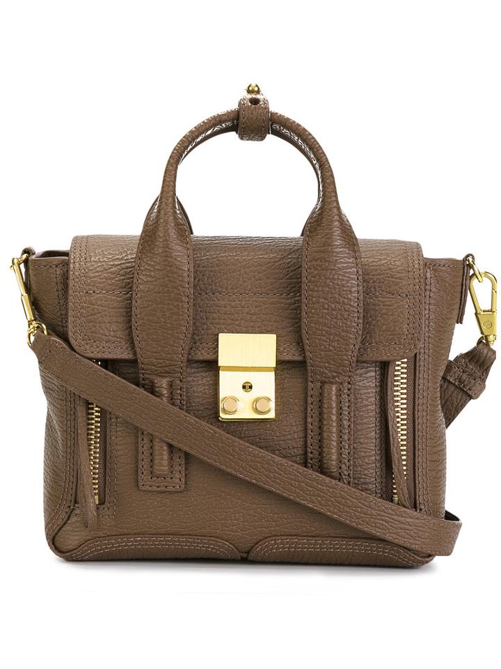 3.1 Phillip Lim Mini Pashli Satchel, Women's, Brown, Cotton/leather