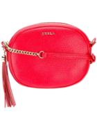 Furla Tassel Detailing Crossbody Bag, Women's, Red