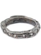 Simona Tagliaferri Wrinkle Ring, Women's, Size: L, Metallic, Metal Other/diamond