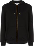 Moschino Sequin Teddy Zip Up Hooded Jumper - Black