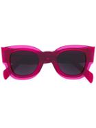 Céline Eyewear Square Frame Sunglasses - Pink & Purple
