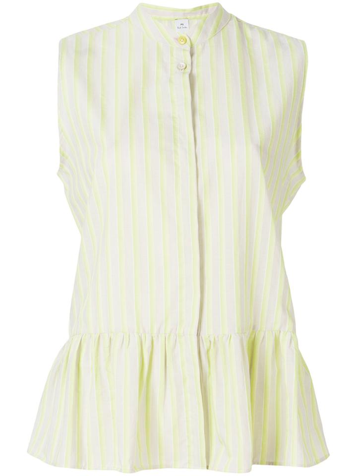 Ps By Paul Smith Sleeveless Stripe Blouse - Yellow & Orange