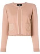 Paule Ka Open Front Cardigan - Brown
