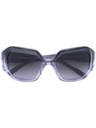 Courrèges - Square Sunglasses - Women - Acetate - One Size, Blue, Acetate