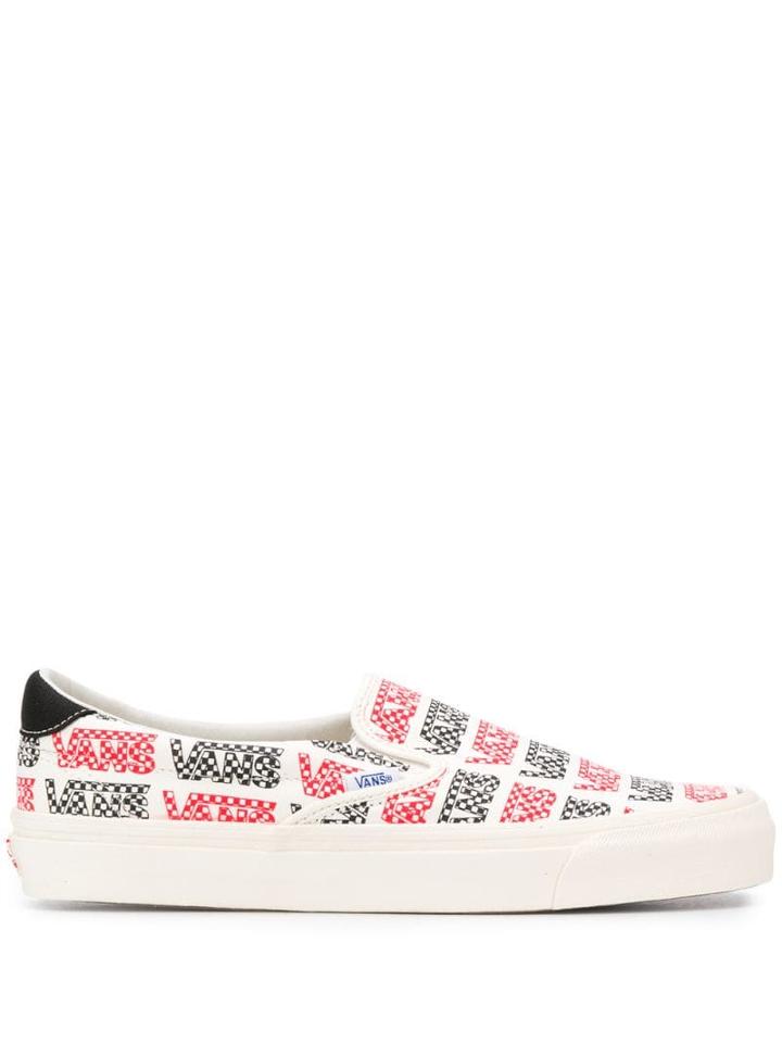 Vans All-over Logo Sneakers - White