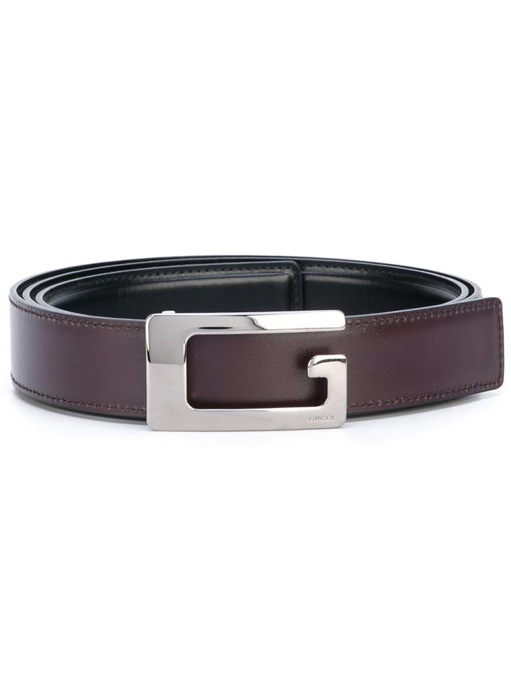 Gucci - G-buckle Belt - Men - Leather - 105, Brown, Leather