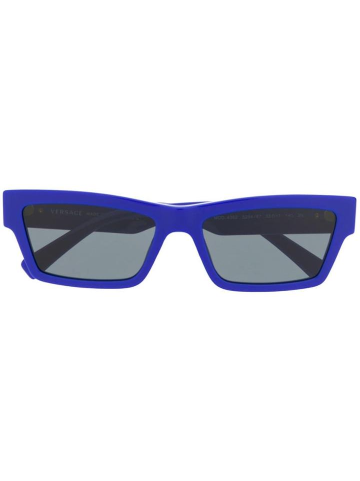 Versace Eyewear Rectangular Frame Sunglasses - Blue
