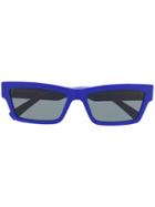 Versace Eyewear Rectangular Frame Sunglasses - Blue