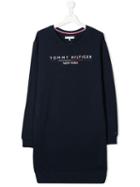 Tommy Hilfiger Junior Teen Logo Print Sweat Dress - Blue