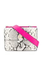 Rochas Snakeskin Effect Crossbody Bag - Pink