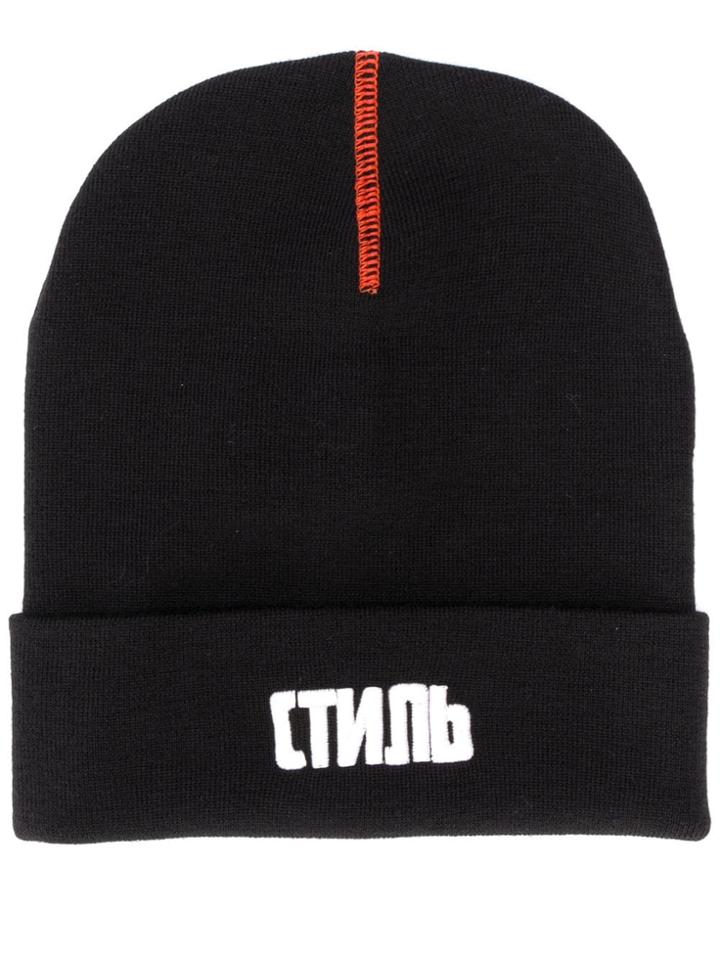 Heron Preston Ctnmb Ribbed Beanie - Black