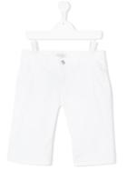 Paolo Pecora Kids - Chino Shorts - Kids - Cotton/spandex/elastane - 12 Yrs, White