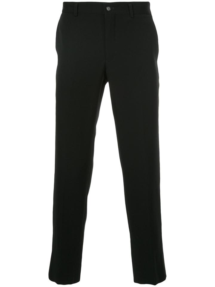 Comme Des Garçons Vintage Cropped Slim-fit Trousers - Black