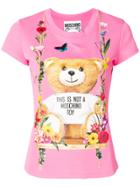 Moschino Printed T-shirt - Pink & Purple