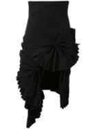 Jacquemus - Ruffled Asymmetric Skirt - Women - Cotton/polyester - 38, Black, Cotton/polyester