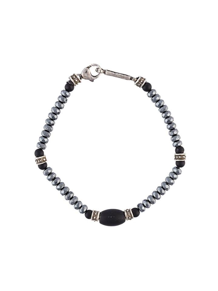 Roman Paul Beaded Bracelet - Grey